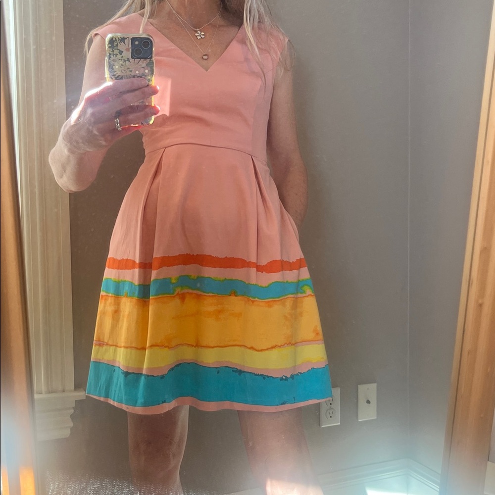 Tracy Reese x Anthropologie Peach A-Line Dress - Picture 2 of 6